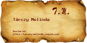 Tárczy Melinda névjegykártya